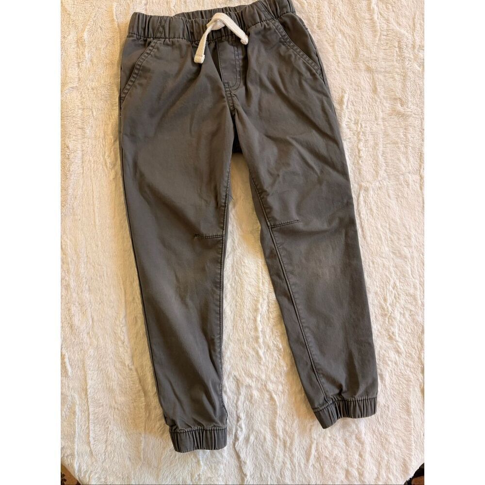 Cat & Jack Boys Gray Jogger Pants Size 5T Pull On Elastic Waist